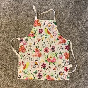 Floral Bird Print Apron